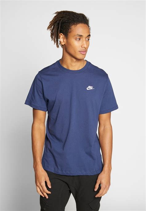 donkerblauw nike tshirt|Black Nike T.